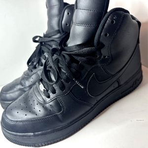 Nike Air Force 1 High Top Triple Black Men's Size 10.5